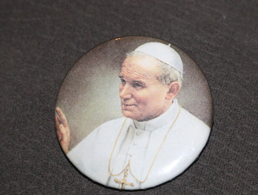 Pape Jean-Paul Ii 1984 Canada - Pinback Pin Button Macaron