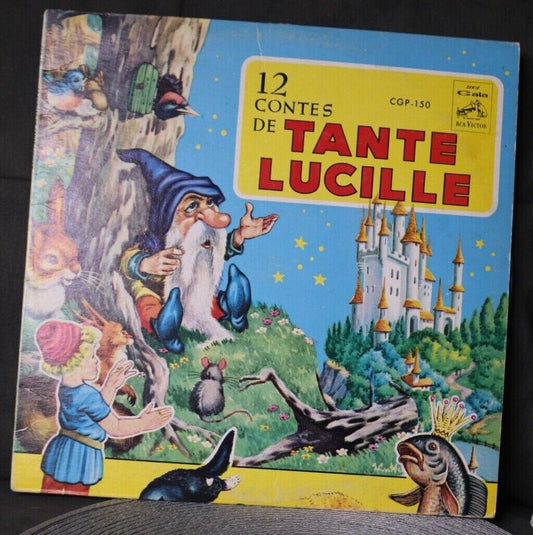 Tante Lucille 12 Contes De Lp Rca Gala Canada Cgp-150 Vg+/Nm Mono Quebec Kids