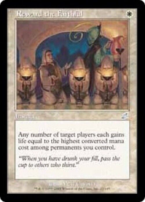 MTG MTG 1x Reward the Faithful Scourge card Magic The Gathering Pauper