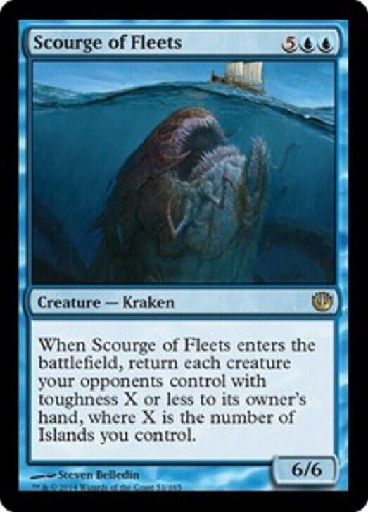 MTG MTG 1x Scourge of Fleets Journey into Nyx NM Card Magic The Gathering