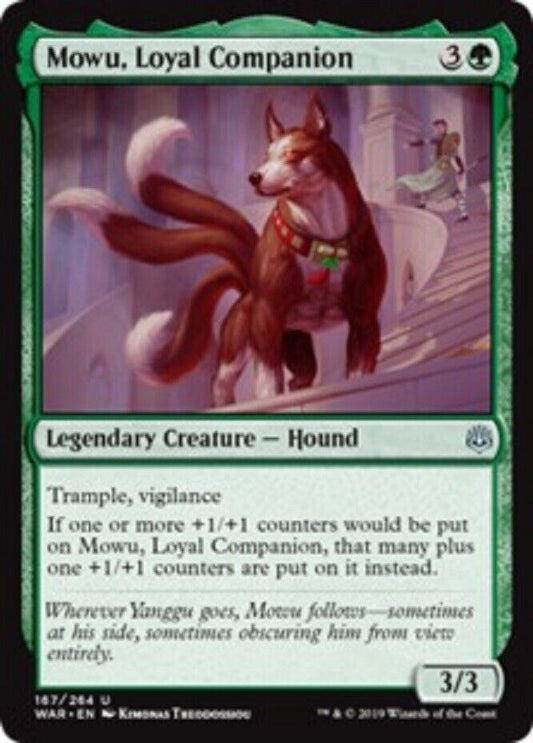 MTG MTG 1x mowu, Loyal Companion War of the Spark Card Magic The Gathering NM