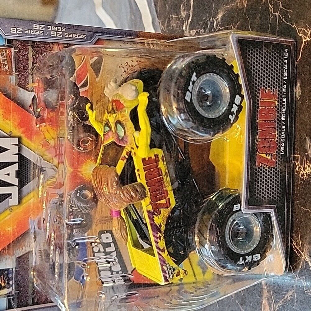 2022 Series 26 World Finals Yellow Zombie Spin Master Monster Jam Truck Toy
