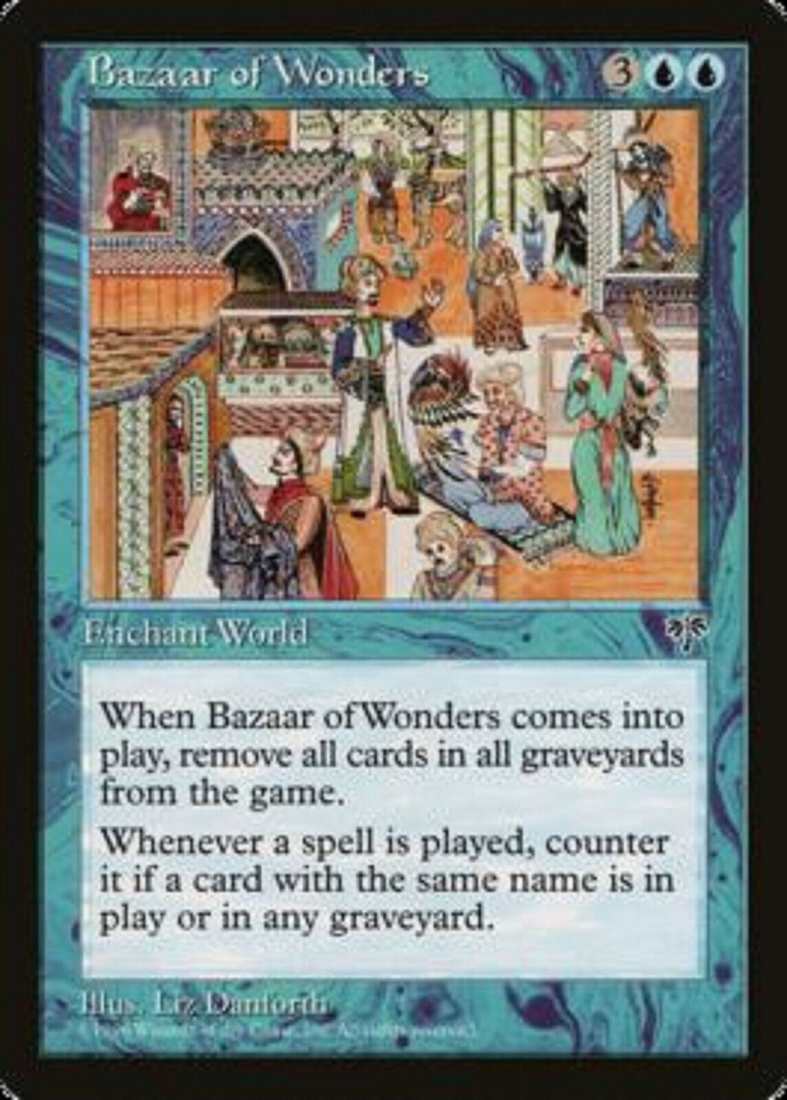 MTG MTG 1x Bazaar of Wonders Mirage reserved list card Magic The Gathering