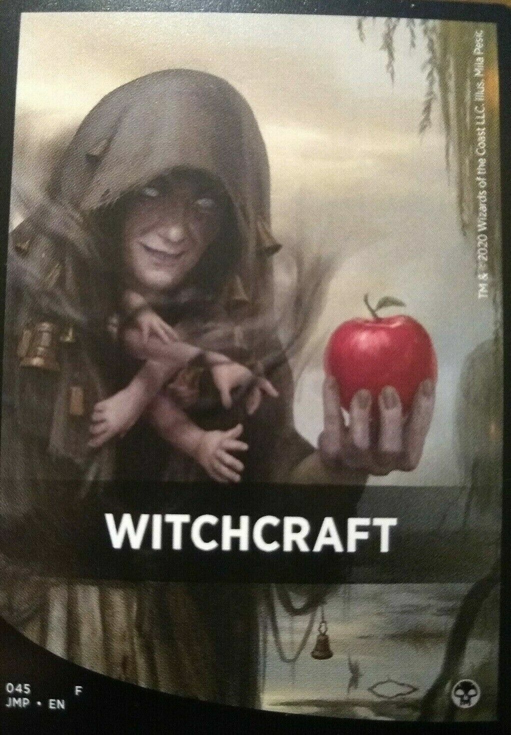 MTG MTG 1x Theme Card - Witchcraft (045) Jumpstart Magic the Gathering card