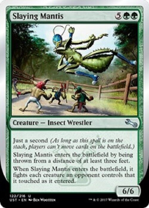 MTG MTG 1X Slaying Mantis NM Unstable card Magic The Gathering