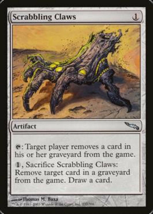 MTG MTG 1x Scrabbling Claws Mirrodin card Magic the Gathering