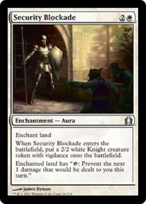 MTG MTG 1x  Security Blockade RTR Return to Ravnica Card Magic The Gathering