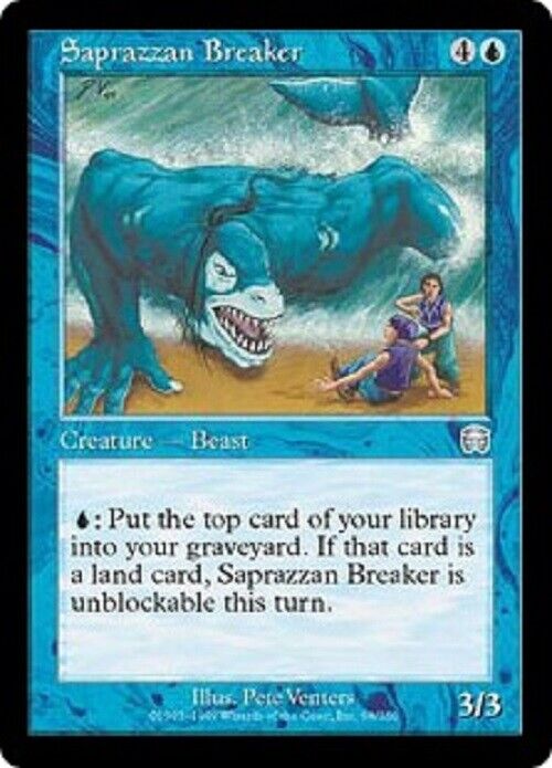 MTG MTG 1x Saprazzan Breaker Mercadian Masques  Card Magic The Gathering