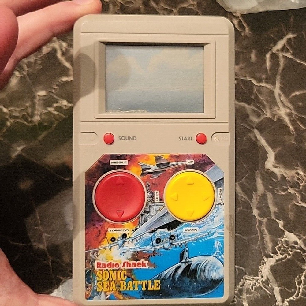 Sonic Sea Battle Radio Shack Handheld Video Game