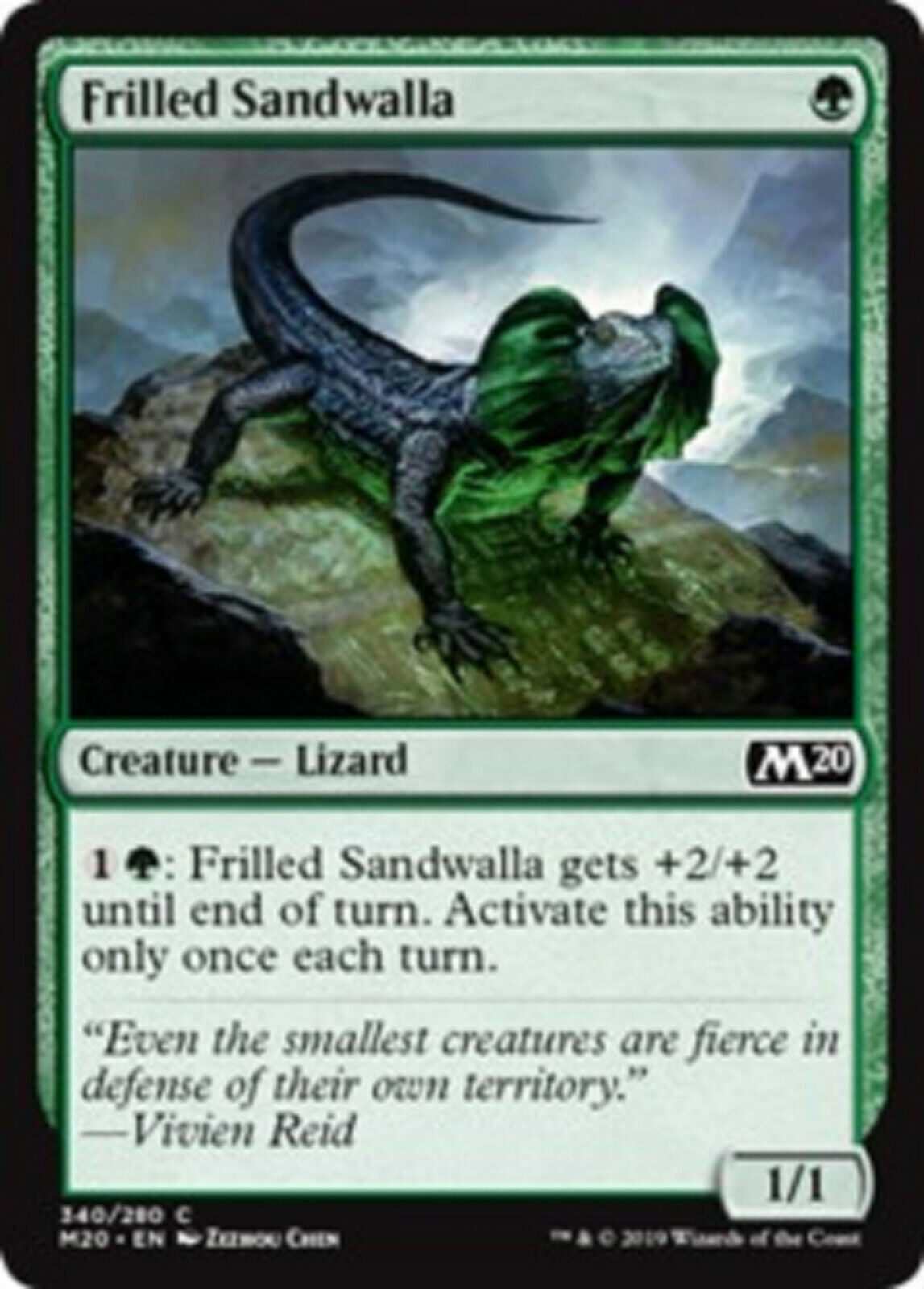 MTG MTG 1x Frilled Sandwalla Core Set 2020 card Magic The Gathering