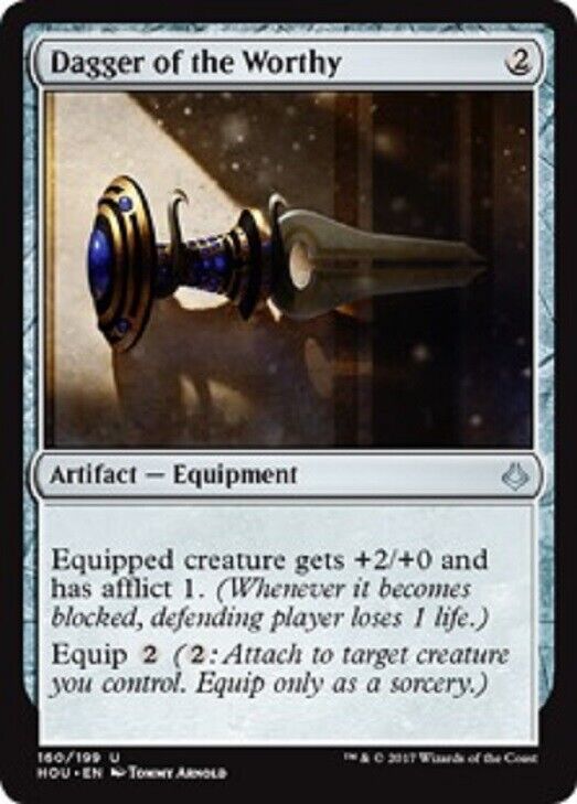 MTG Mtg x1 Dagger of the Worthy Hour of Devastation Magic the Gathering card