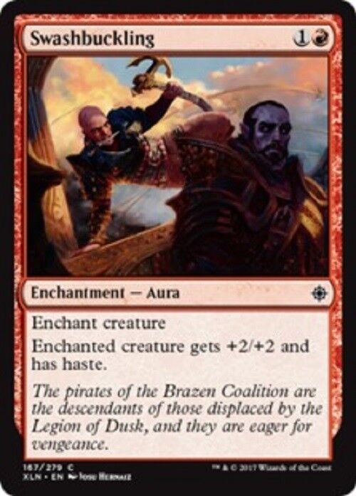 MTG 4x Swashbuckling NM Ixalan MTG Magic the gathering