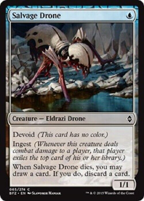 MTG 4x Salvage Drone BFZ Battle for Zendikar MTG Magic the Gathering card