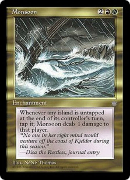 MTG 1x Monsoon Ice Age card MTG Magic the Gathering