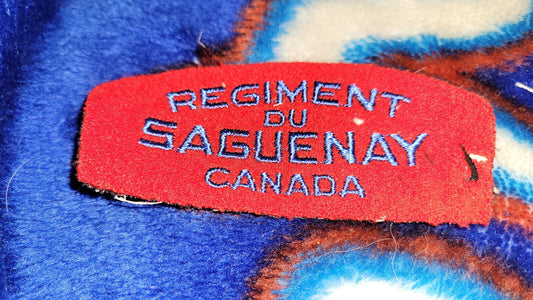 Vintage Shoulder Patche Souvenir Regiment Du Saguenay Canada