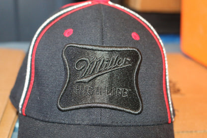 Miller High Life Beer Hat Cap Blaze Black One Adult Size Top Of The World