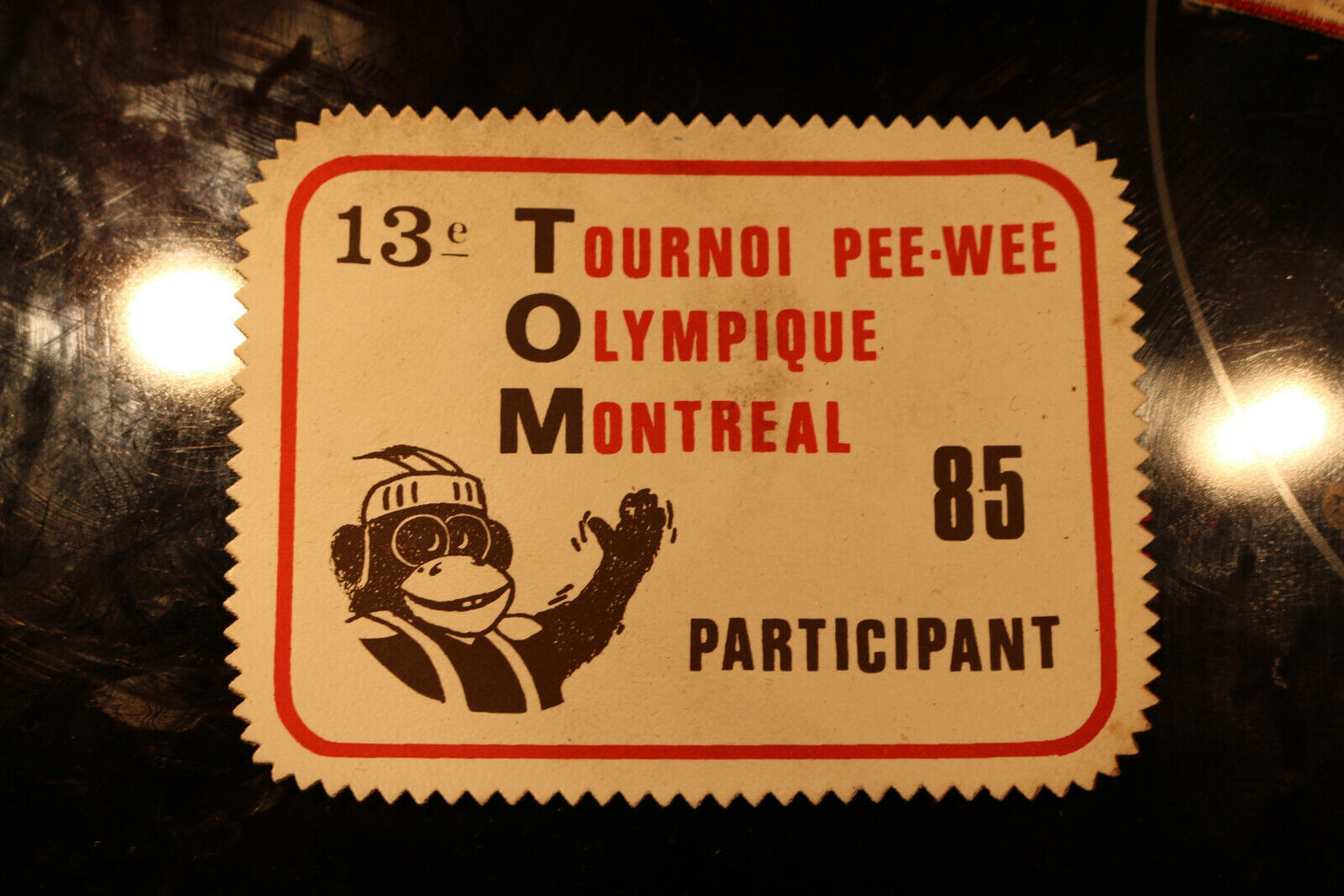 Vintage Shoulder Patche Souvenir Pee-Wee Olympic Montréal Olympique Tournoi