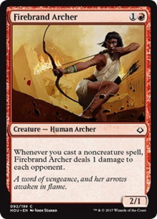 MTG MTG 1x x1 Firebrand Archer Hour of Devastation card Magic The Gathering