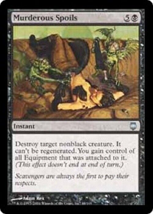 MTG MTG 1x Murderous Spoils Darksteel card Magic The Gathering pauper Commander