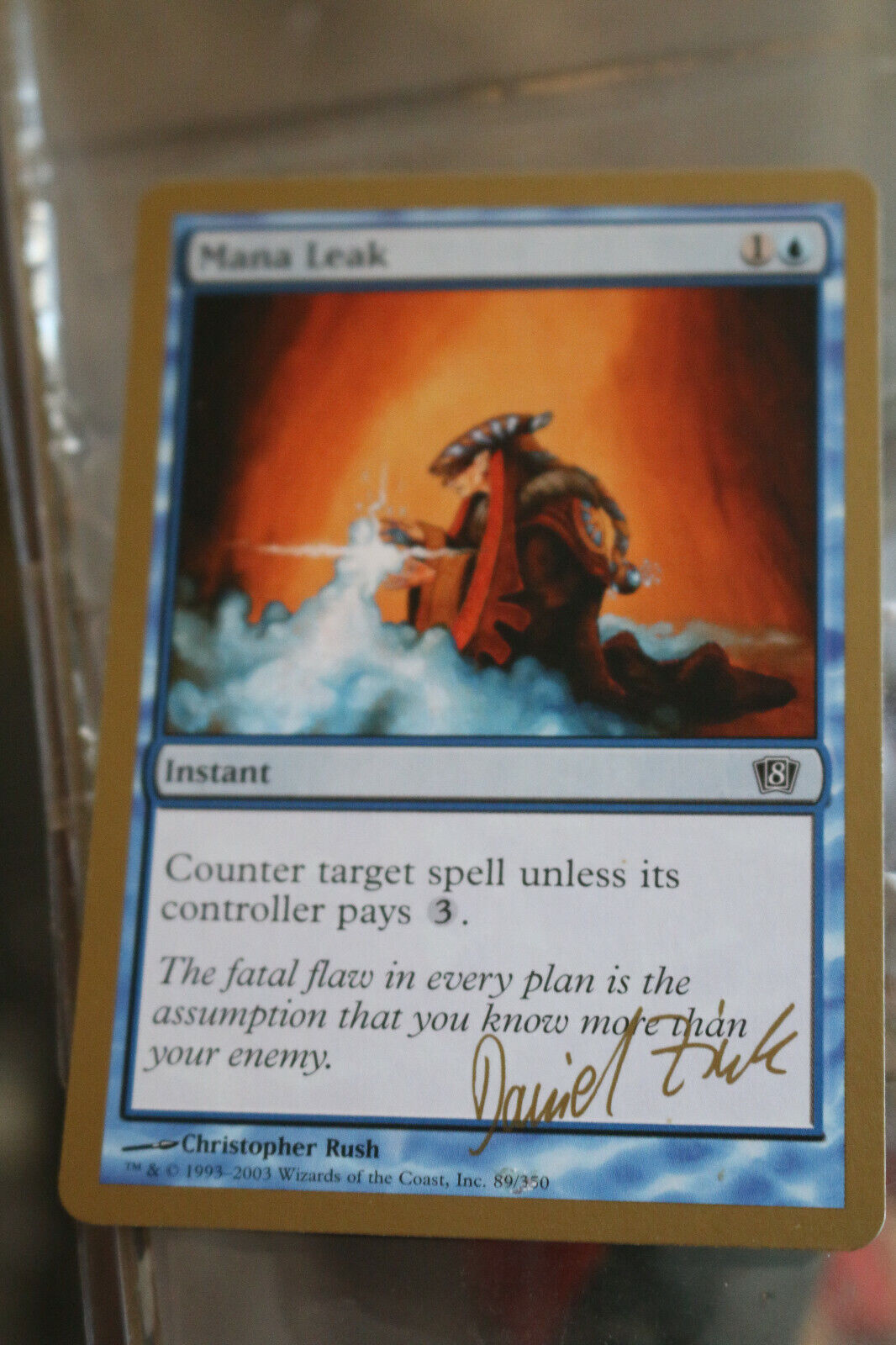 MTG Mana Leak Daniel Zink SB World Championship Decks 2003 card MTG CARD #1