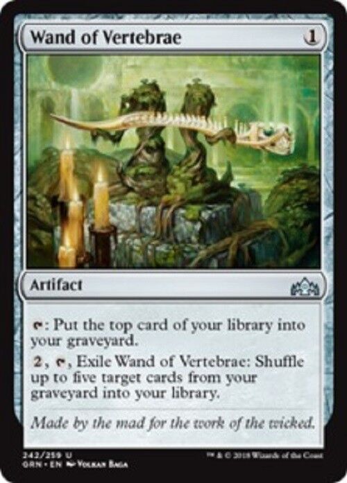 MTG Wand of Vertebrae Guilds of Ravnica card Magic the Gathering MTG Magic Pauper