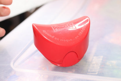 Pringle Potato Chip Holders Container Travel Lunch Box To Go Red