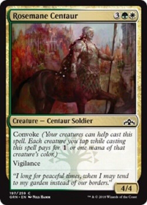 MTG 4x Rosemane Centaur Guilds of Ravnica MTG Magic Gathering Card Commander Pauper