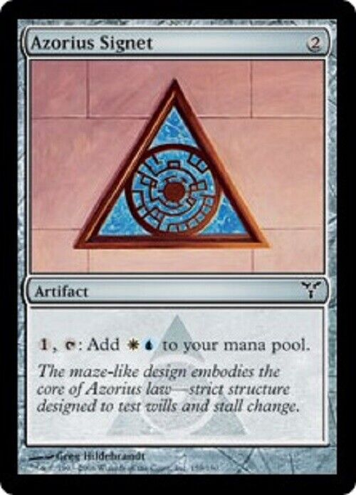 MTG MTG 1x Azorius Signet Dissension Card Magic The Gathering Commande Omniphustoys MTG MTG 1x Azorius Signet Dissension Card Magic The Gathering Commande Omniphustoys