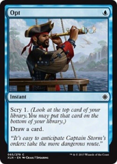 MTG 4x Opt Fast Cast NM Ixalan MTG Magic the gathering  Blue Cards instant