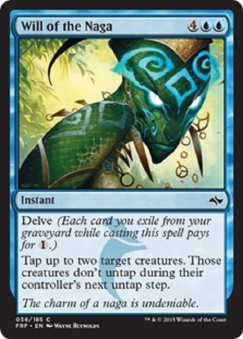 MTG 4x Will of the Naga Fate Reforged MTG Magic the gathering Blue Cards