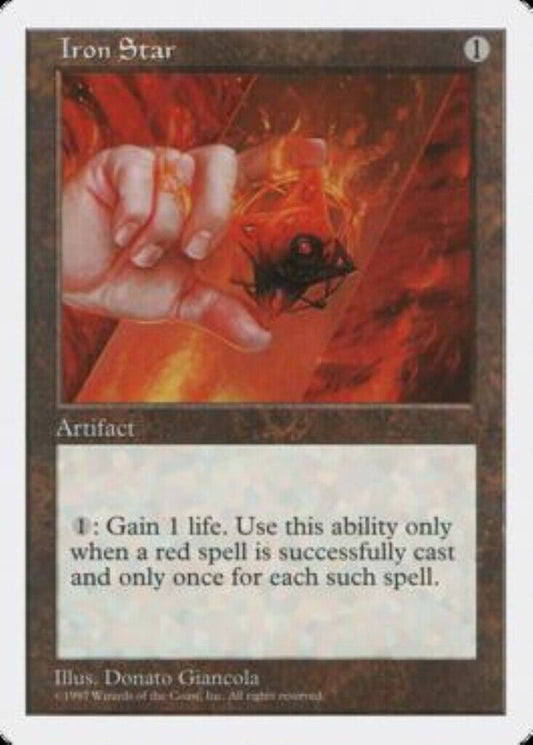 MTG 1x MTG Iron Star Fifth Edition CARD Magic the Gathering Vintage