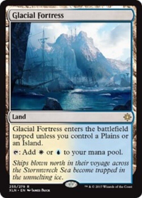 MTG 1x Glacial Fortress Ixalan Mtg Magic The Gathering Vintage Card Game Rare