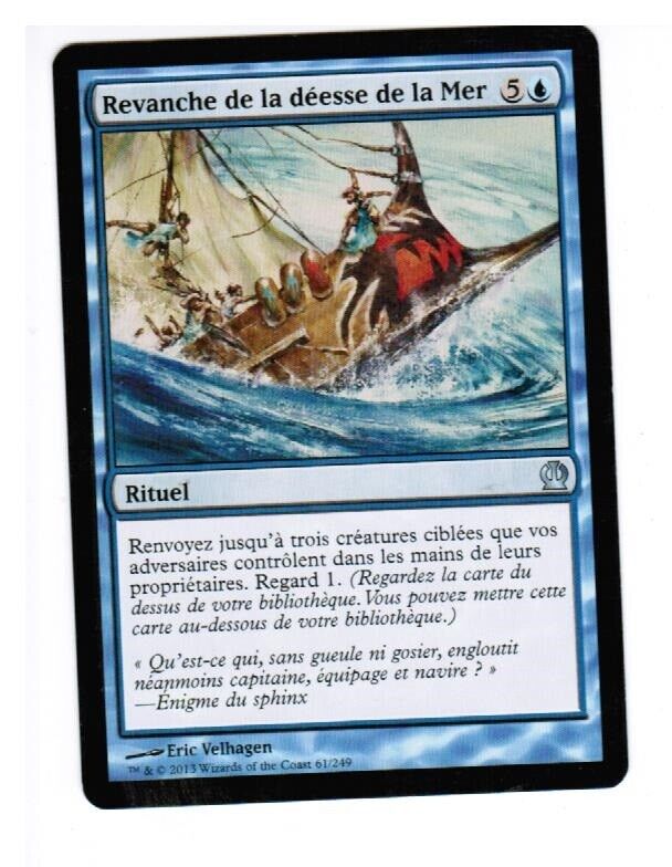 MTG MTG 1x Sea God's Revenge Theros (U) Français Card Magic The Gathering pauper