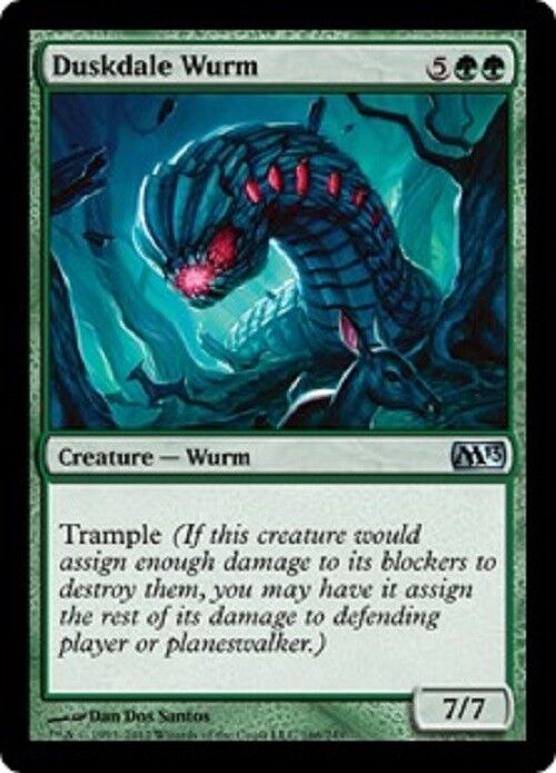 MTG MTG 1x Duskdale Wurm M13 Magic 2013 Card Magic The Gathering