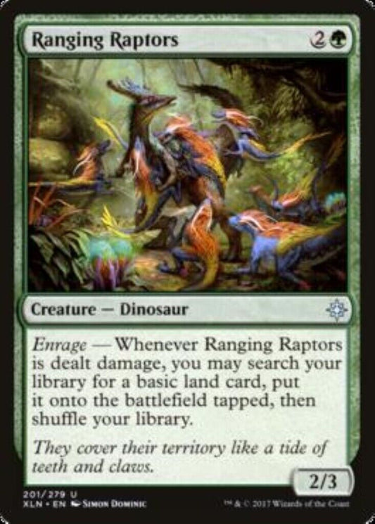 MTG MTG 1x Ranging Raptors Ixalan card Magic The Gathering