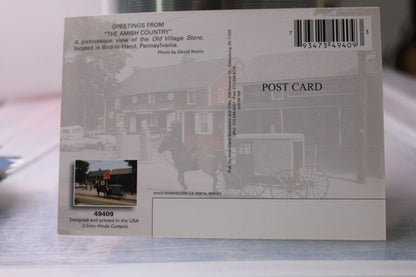 Vintage Post Card Amish Country Bird-In-Hand Greetings From The Amish Country