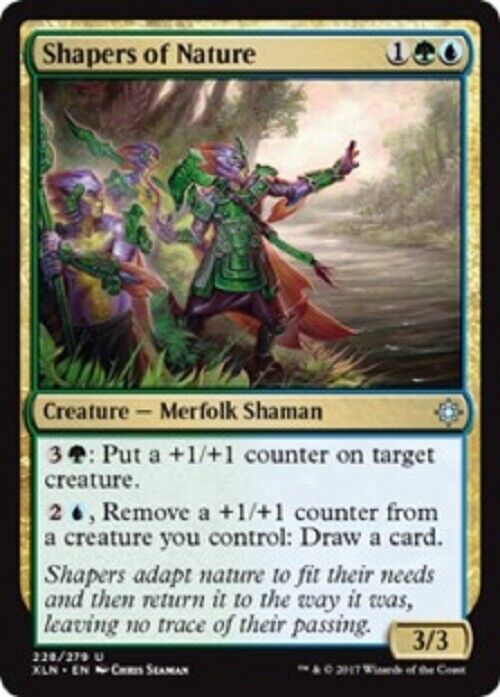 MTG Shapers of Nature Ixalan MTG Magic the Gathering card NM