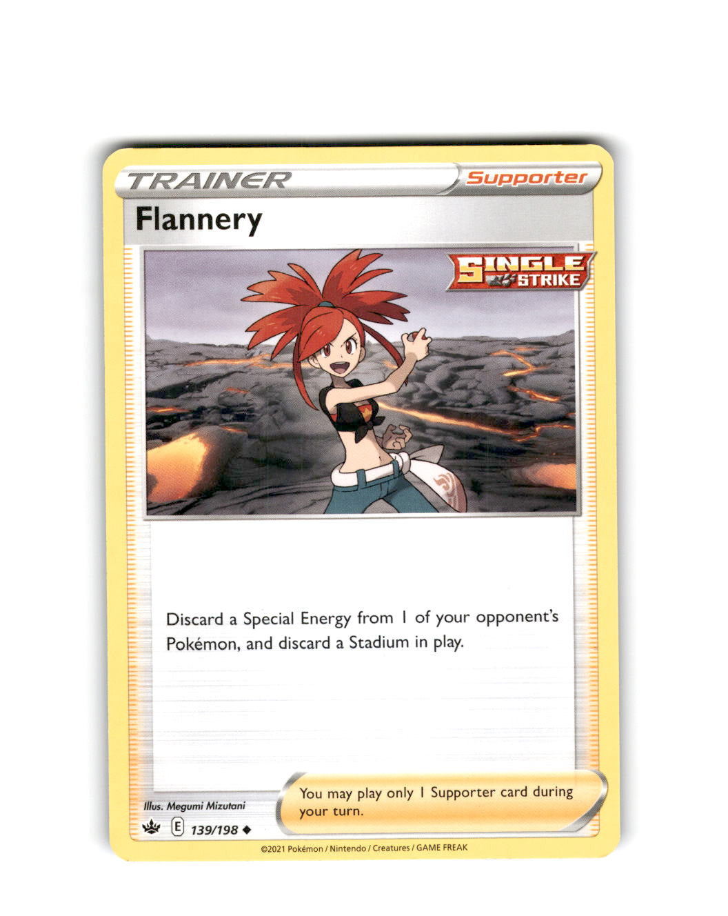 Flannery Pokémon Card Chilling Reign Sword & Shield Pokemon Tcg 139/198 Nm-Mt+