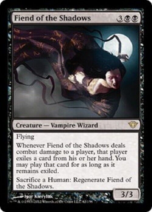 MTG 1x Fiend of the Shadows Dark Ascension Card MTG Magic the Gathering