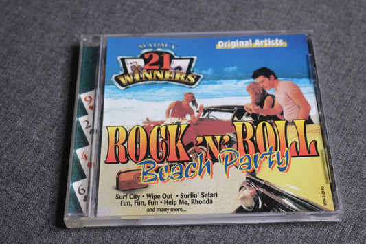 Cd - Rock N Roll - Beach Party - Original Artists - 21 Winners Music Madacy Mix