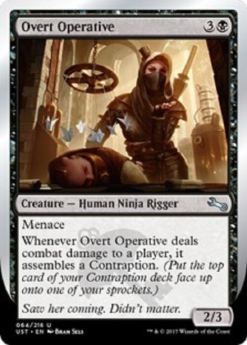 MTG 2x mtg unstable Overt Operative cards Magic the Gathering