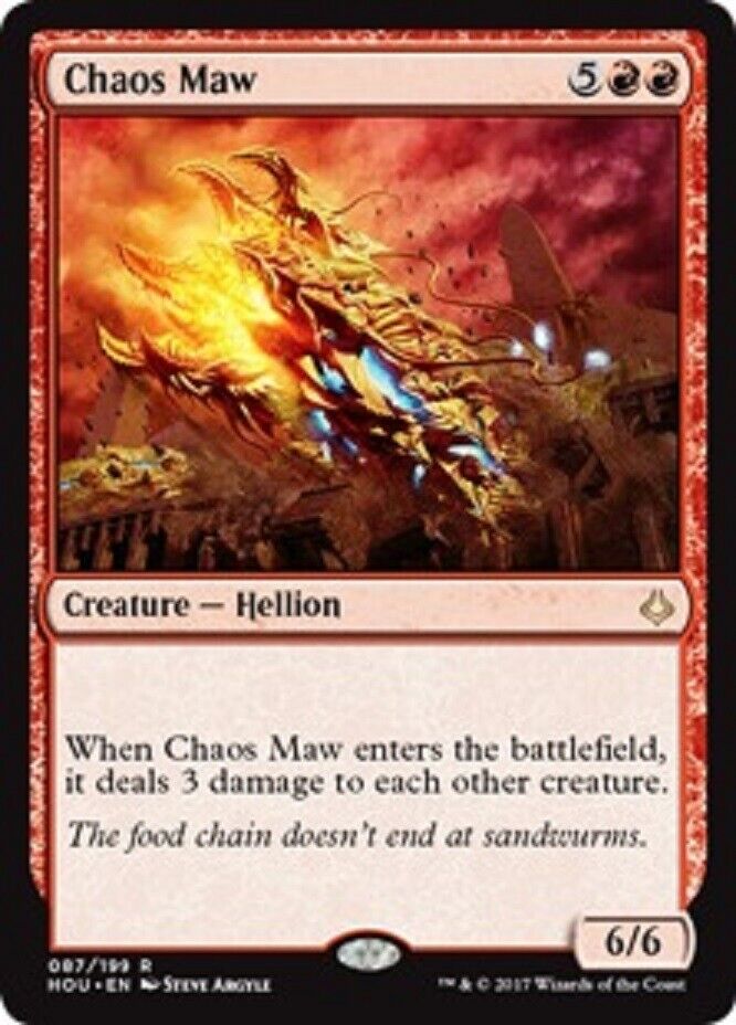 MTG MTG 1x Chaos Maw Hour of Devastation Card Magic The Gathering NM Omniphustoys MTG MTG 1x Chaos Maw Hour of Devastation Card Magic The Gathering NM Omniphustoys