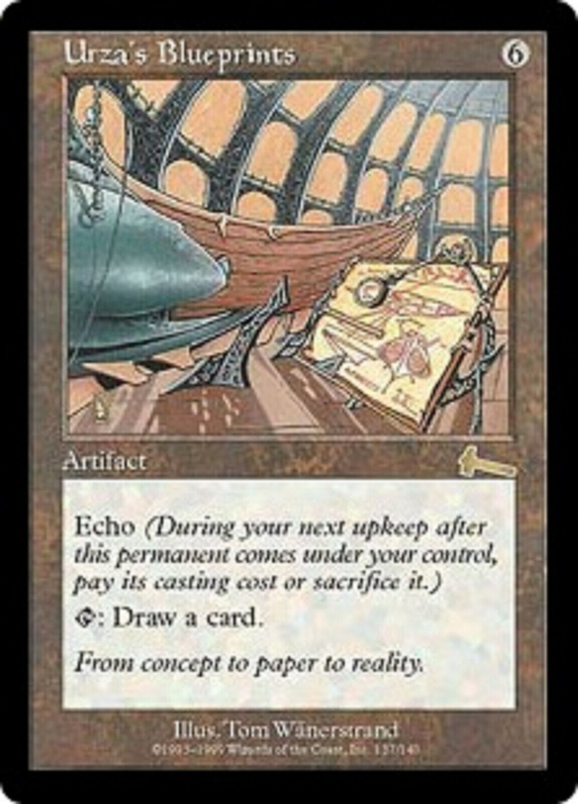 MTG 1x  Urza's Blueprints Urza's Legacy  card MTG Magic the Gathering