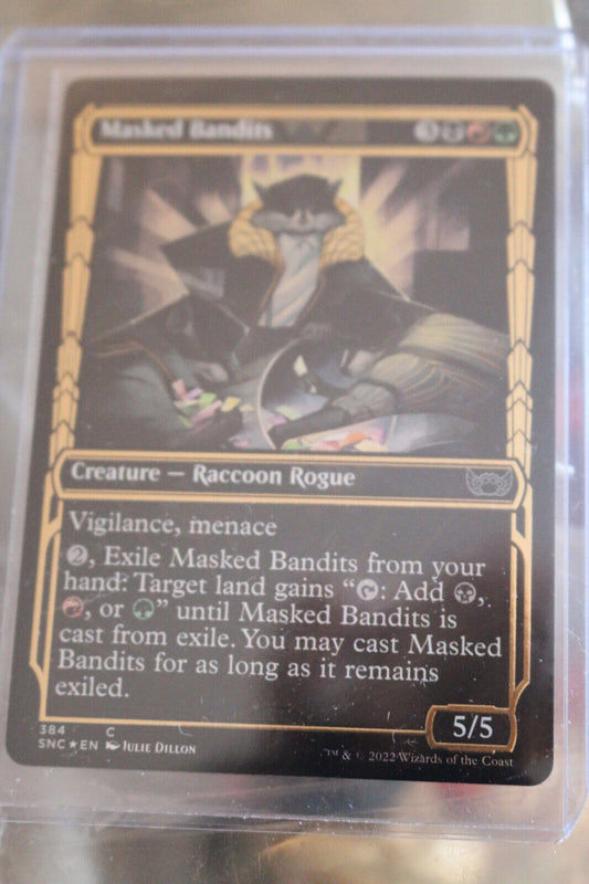 MTG MTG x1 Masked Bandits Gilded Foil Foil Streets of New Capenna Magic gatheri