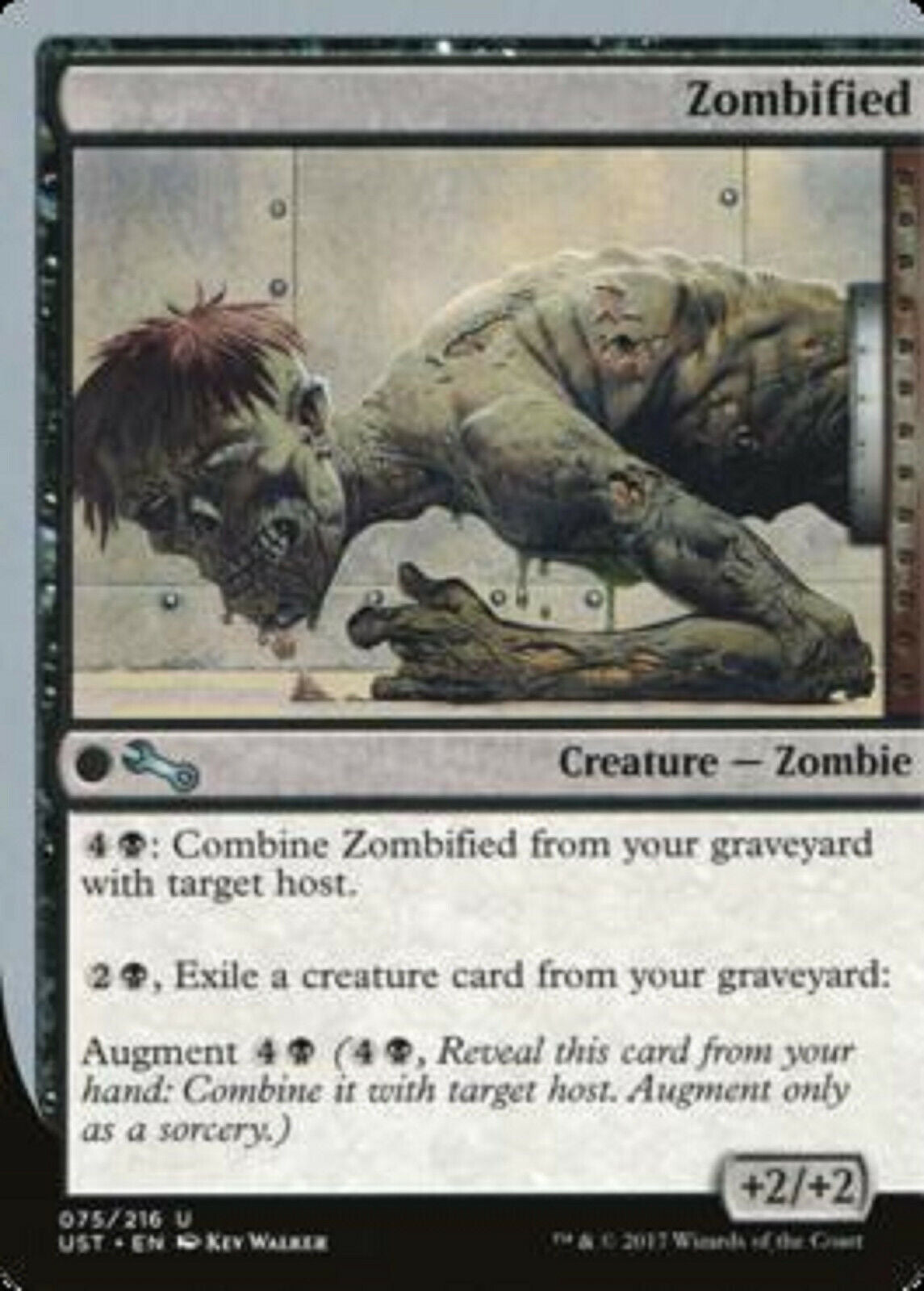 MTG MTG 1x Zombified Unstable card Magic the gathering