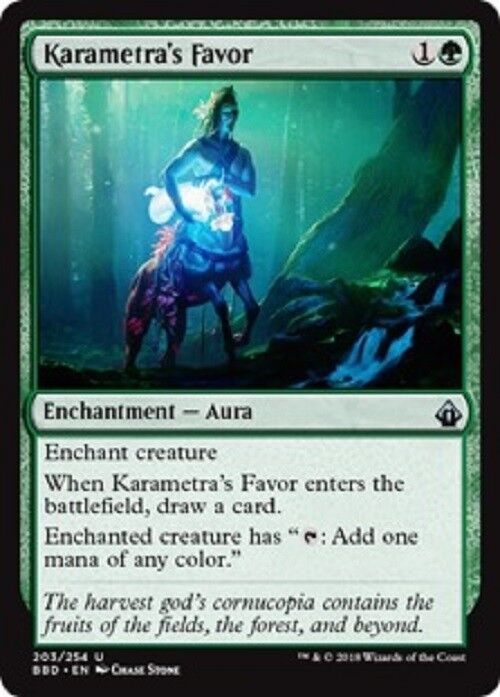 MTG 1x Karametra's Favor Commander Battlebond NM  Card MTG Magic  Pauper