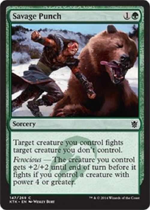 MTG 4x Savage Punch Khans of Tarkir MTG MAGIC THE GATHERING CARDS