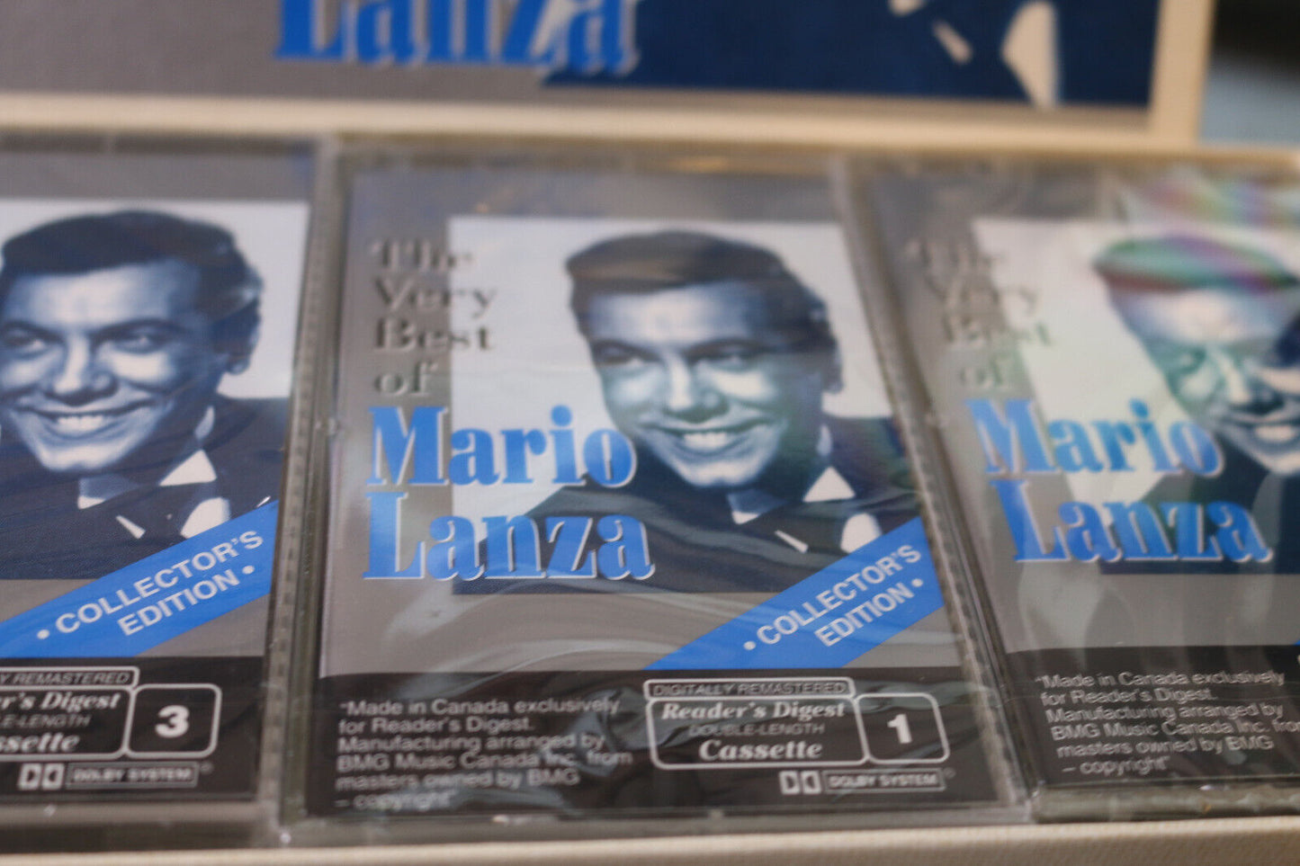 The Very Best Of Mario Lanza Collector'S Edition Vintage 3 Cassette Tapes Sealed
