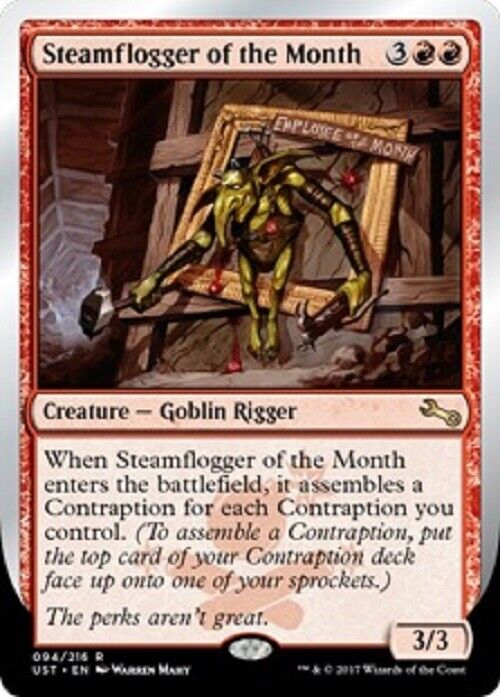 MTG MTG 1x Steamflogger of the Month rare Unstable Card Magic The Gathering