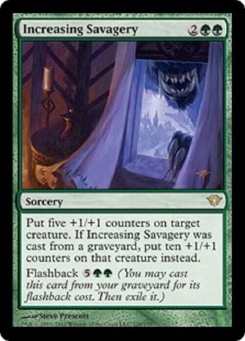 MTG MTG 1x Increasing Savagery Dark Ascension Card Magic The Gathering